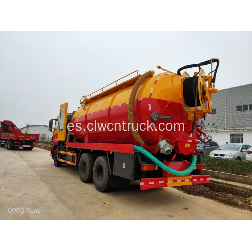 Camión de vacío de aguas residuales de 15000litros DFAC 6X4 de mejor calidad